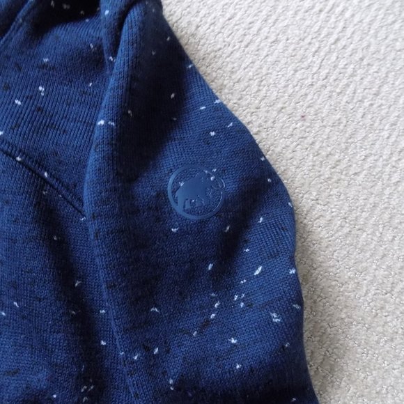 MAMMUT CHAMUERA ML HOODED JACKET SWEATSHIRT WING TEAL BLUE - Picture 5 of 12